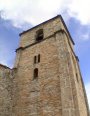 Bóveda de cañón, Canecillos, Lápida de consagración, Muros, Nave, Portada oeste, Torre y Ventanas